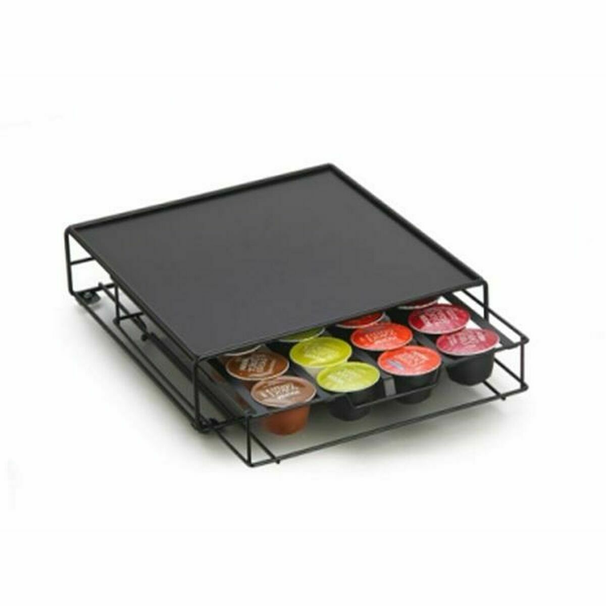 Coffee Capsule Organiser DKD Home Decor Black Metal (Refurbished A)
