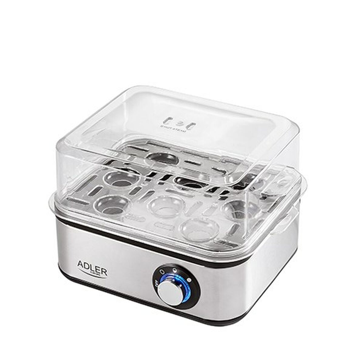 Egg boiler Adler AD 4486 Black Silver