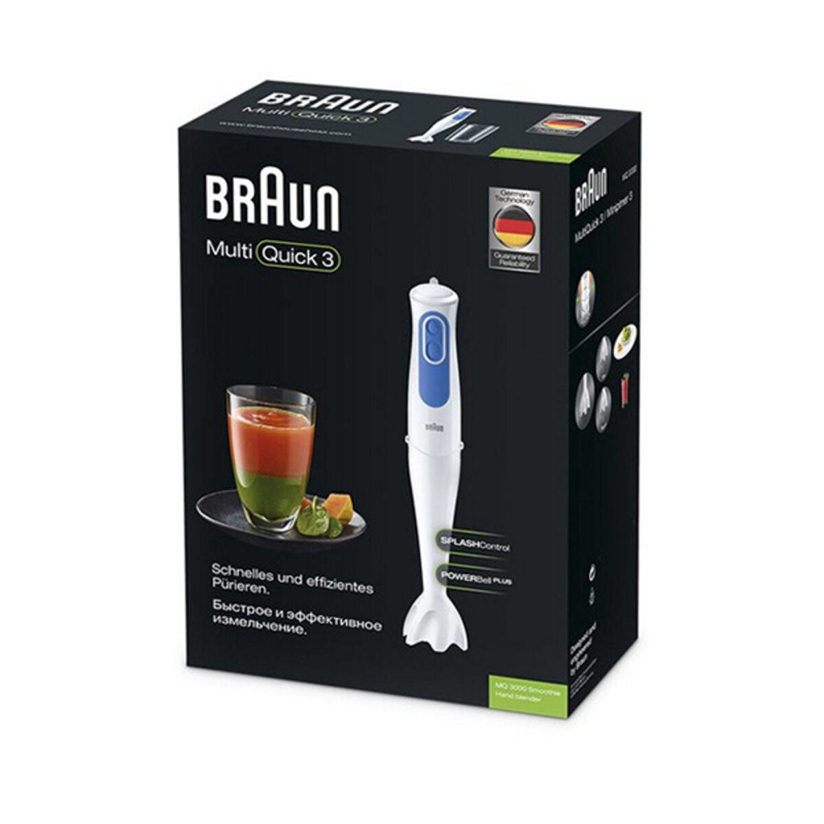 Hand-held Blender Braun MQ 3000 Smoothie White White/Blue 700 W