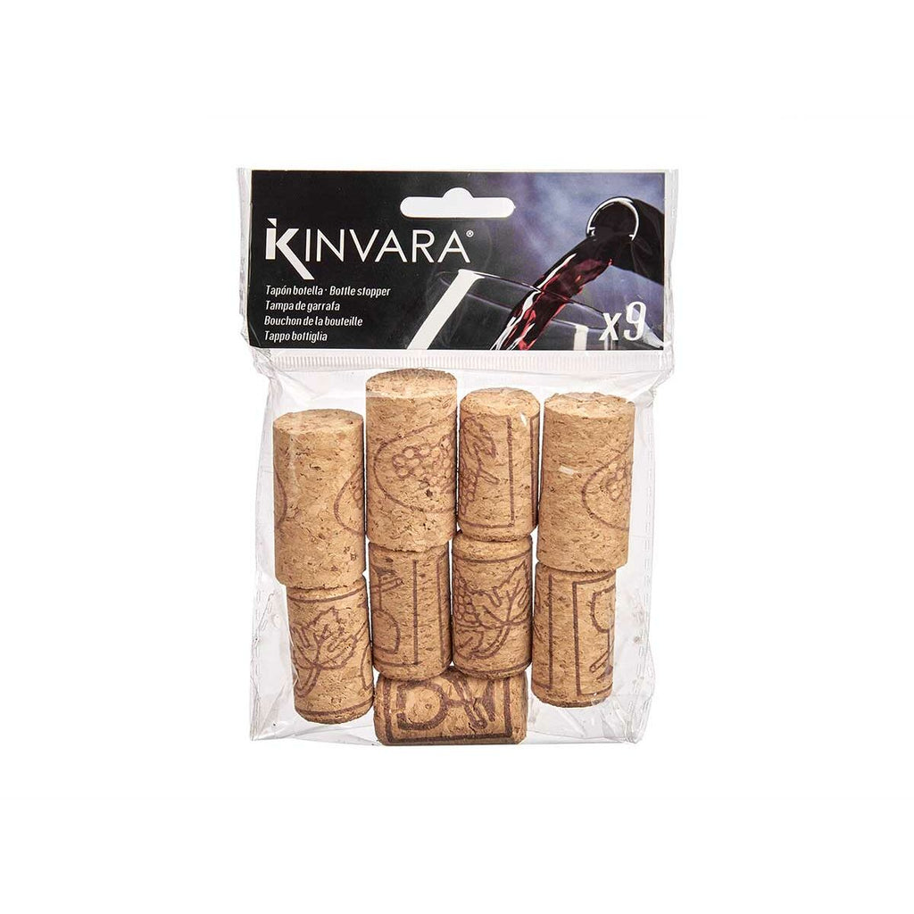 Set of Plugs and Sockets Kinvara Natural Cork 12 x 17 x 2,5 cm (12 Units)