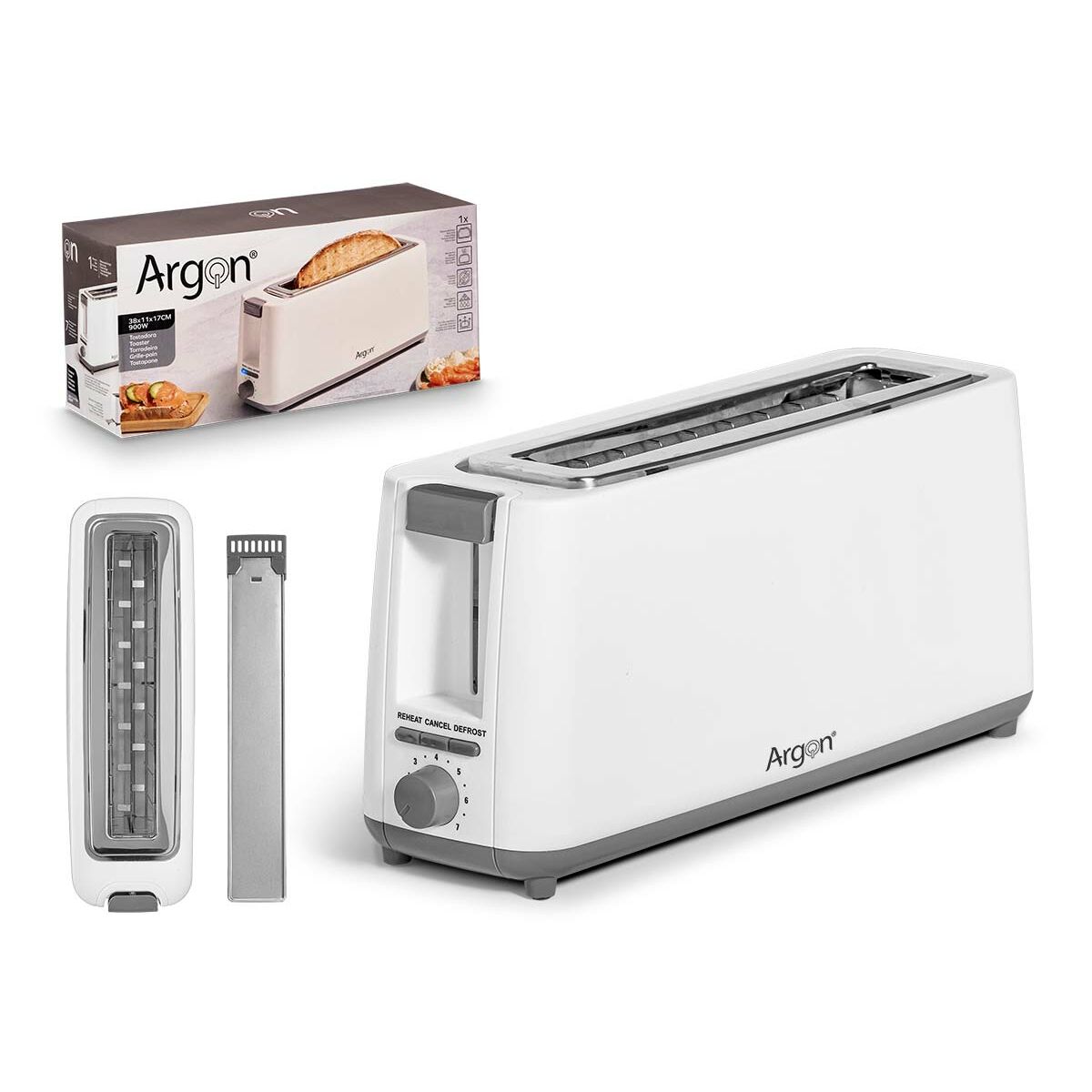 Toaster Argon White 900 W