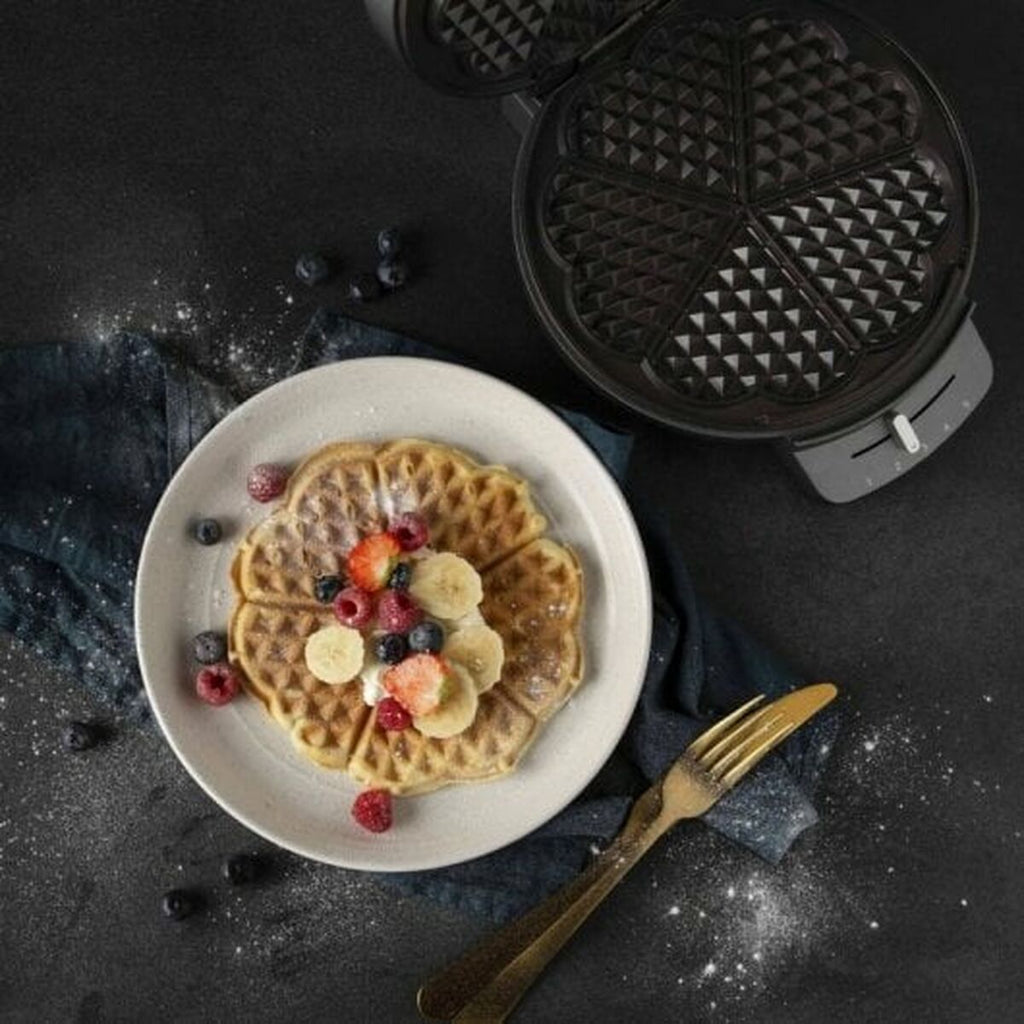 Waffle Maker Princess 01.132380.01.001 1200 W Black Silver Steel